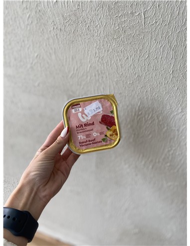 0150BE  WOW vacuno con calabaza 150gr