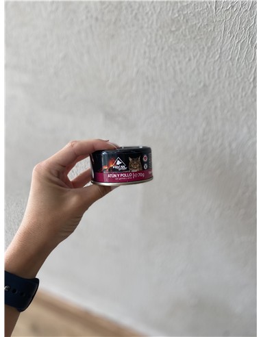 Volcán atún y pollo con gambas 70gr