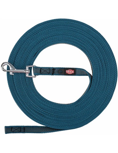 Trixie correa rastreo engomada azul 5m