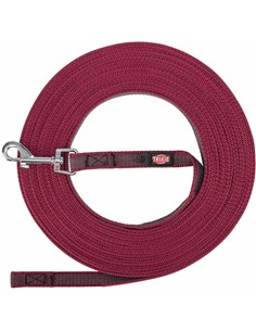 Trixie correa rastreo engomada granate 5m