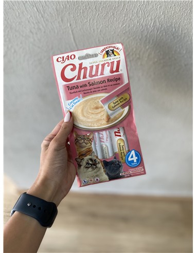 Churu atún y salmón 4uds