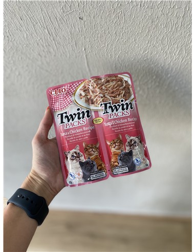 Ciao twin pack atún y pollo 40gr