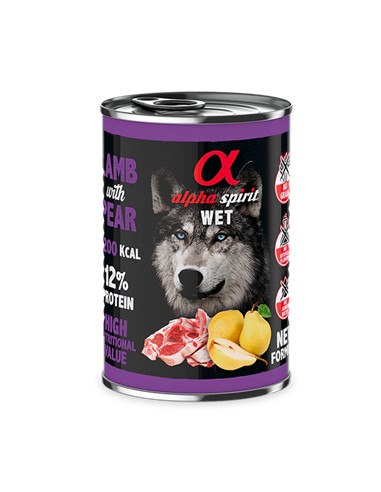 Alpha spirit cordero y pera 400gr
