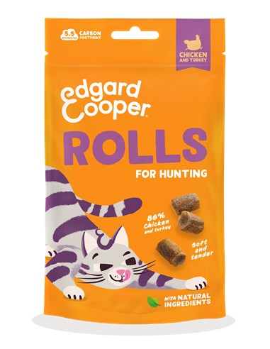 Edgar & cooper rolls de pollo y pavo 45gr