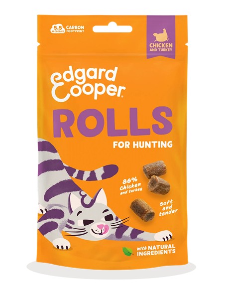 Edgar & cooper rolls de pollo y pavo 45gr
