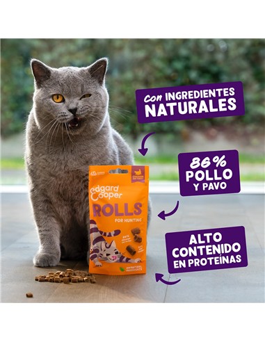 Edgar & cooper rolls de pollo y pavo 45gr