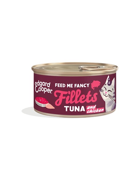 Edgar & cooper filetes atún y pollo 70gr