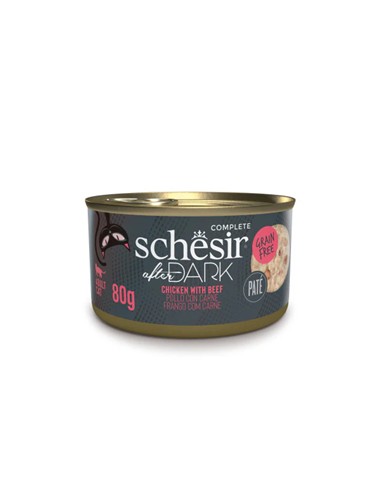 Schezir dark paté pollo + ternera 80gr
