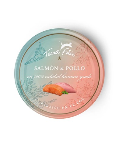 Terra felis salmón y pollo 80gr