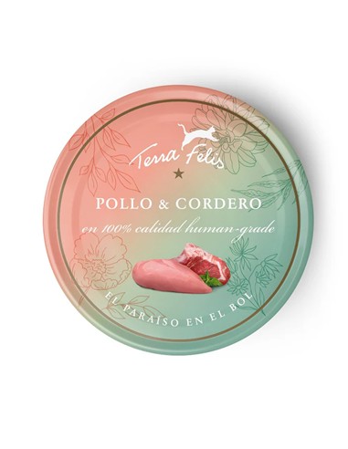 Terra felis pollo y cordero 80gr