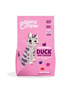 Edgar & cooper kitten dry pato y pollo 325gr