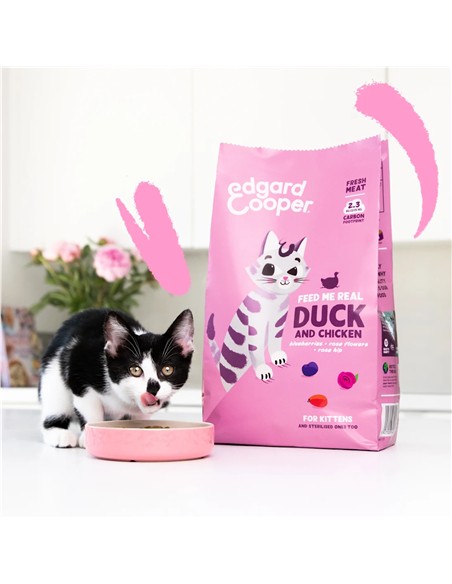 Edgar & cooper kitten dry pato y pollo 325gr
