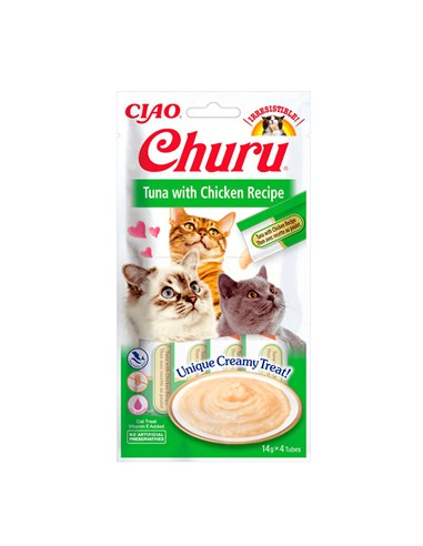 Churu atún y pollo 4uds