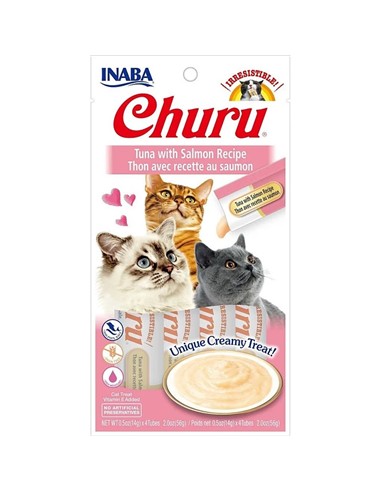 Churu salmón y atún 4uds