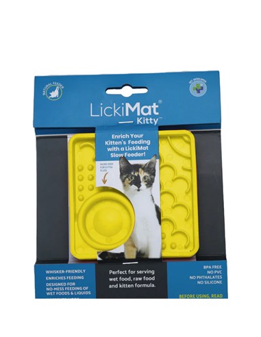 Lickimat kitty amarillo