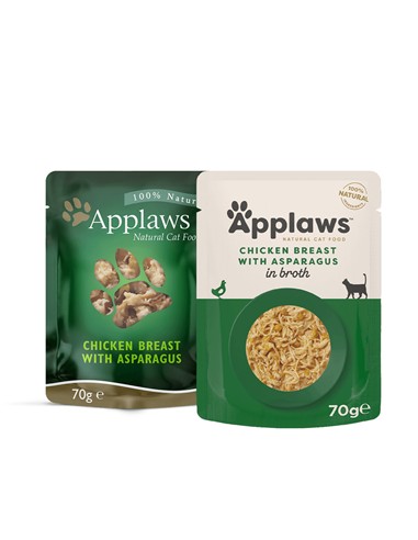 Applaws pouch pollo y espárragos 70gr