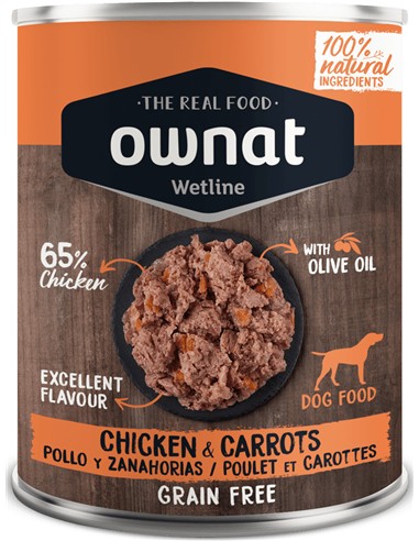 Ownat wetline pollo y zanahorias 395gr