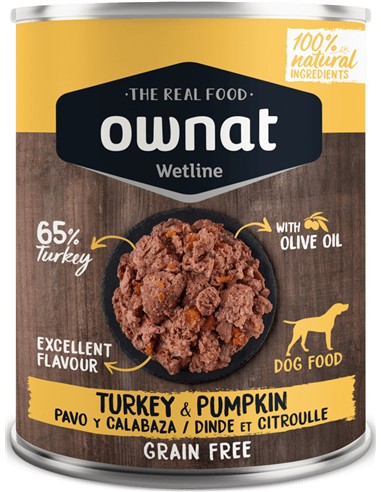 Ownat wetline pavo y calabaza 395gr