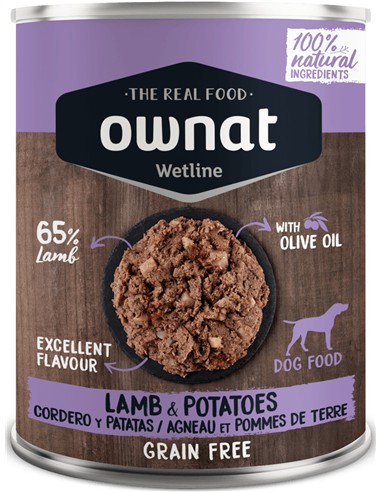 Ownat wetline cordero y patatas 395gr