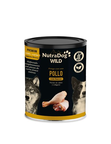 NutraDog pollo con hueso 400gr