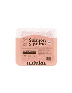 Natuka menú cocinado salmón y pulpo 500gr