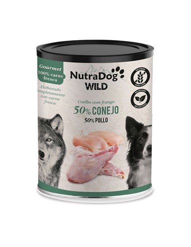 Nutradog conejo y pollo 400gr