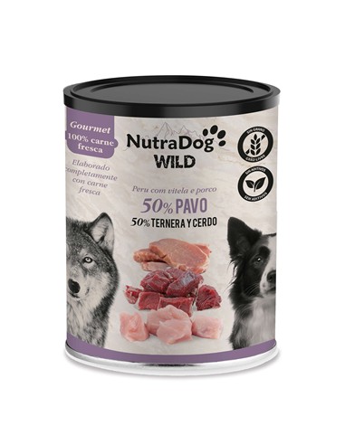 NUTRADOG PAVO, TERNERA Y CERDO 400gr