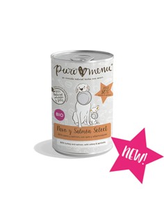 Puro menú salmón y pavo 400gr