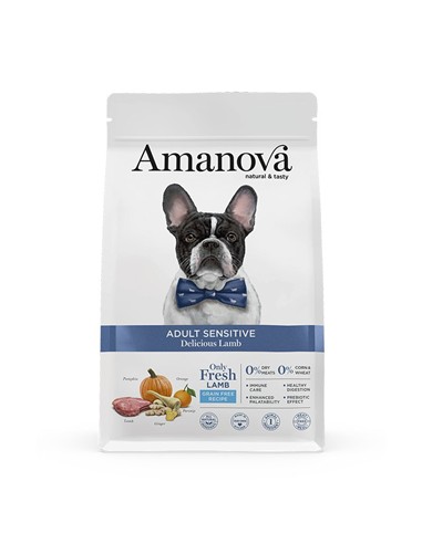 AMANOVA SENSITIVE CORDERO & CALABAZA 10kg