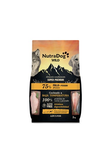 NUTRADOG WILD POLLO Y PESCADO 2kg