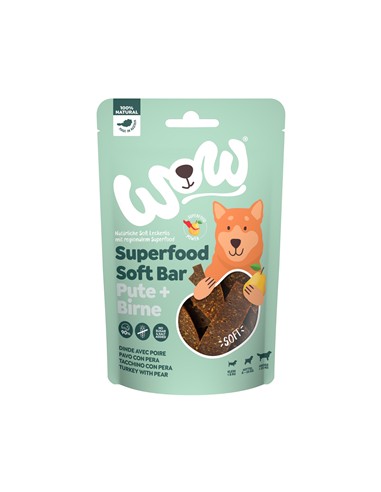 WOW SUPERFOOD PAVO Y PERA 150gr