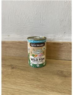 Wild Balance menú cocinado de pavo y pescado blanco 400gr