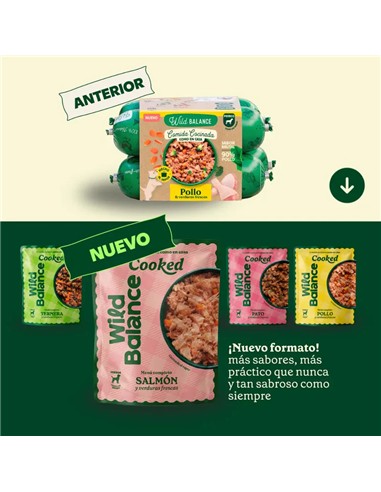 004251  Wild balance menú cocinado salmón y  ternera 1.3kg