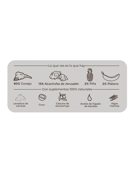 MENÚ COCINADO Banquete de Conejo 800gr