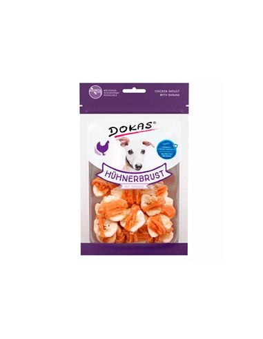 Dokas pollo con plátano 70gr