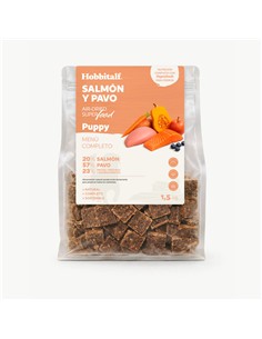 HOBBITALF SUPERFOOD PUPPY SALMÓN Y PAVO 1.5kg