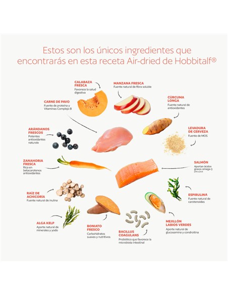 HOBBITALF SUPERFOOD CAT SALMÓN Y PAVO 800gr