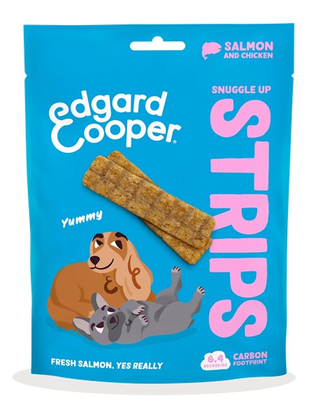 006706  Edgar cooper tiras de salmón y pollo 75gr