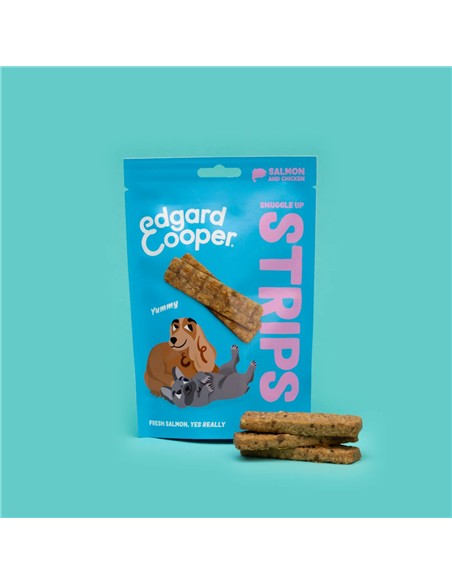 006706  Edgar cooper tiras de salmón y pollo 75gr