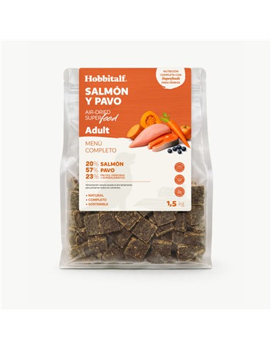 HOBBITALF SUPERFOOD SALMÓN Y PAVO 800gr