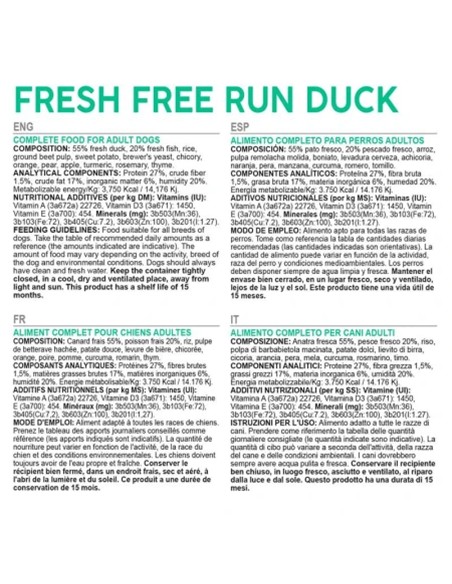 ARQUIVET FRESH FREE RUN DUCK 10kg
