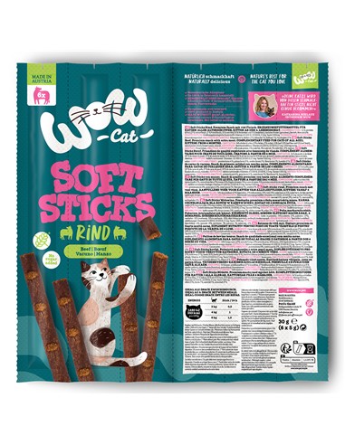 WOW SOFT STICKS VACUNO 6uds
