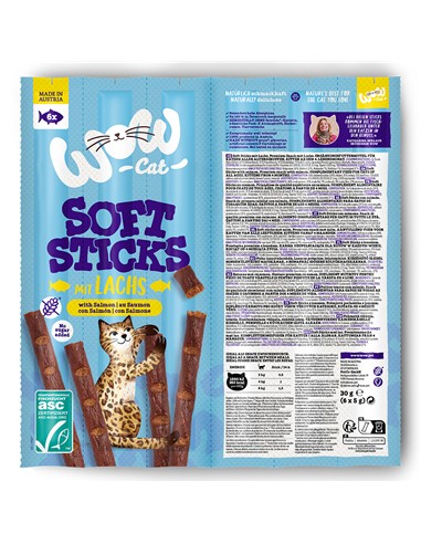 WOW SOFT STICKS SALMÓN 6uds