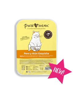PURO MENÚ COCINADO GATO PAVO Y ATÚN 200gr