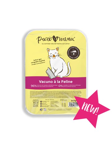PURO MENÚ COCINADO GATO VACA 200gr