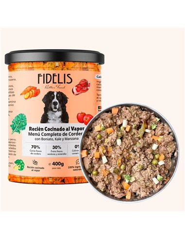 FIDELIS GUISO CORDERO, BONIATO, COL Y MANZANA 400g