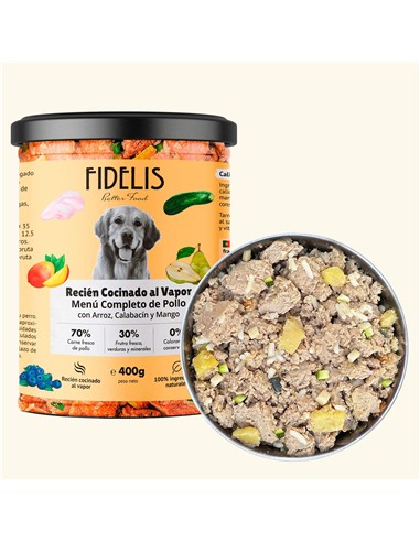FIDELIS GUISO POLLO, BONIATO, ZANAHORIA 400gr