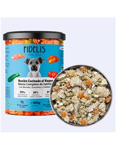 FIDELIS GUISO SALMÓN, BONIATO Y GUISANTES 400gr