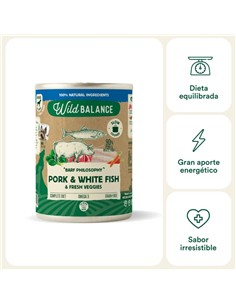 WB LATA BARF COCINADO CERDO Y PESCADO 400gr
