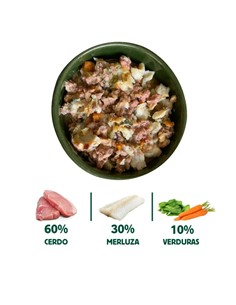 WB LATA BARF COCINADO CERDO Y PESCADO 400gr 2